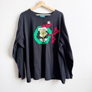 Michael Simon for Dr. Seuss Vintage Christmas The Grinch Long Sleeve Shirt 3X